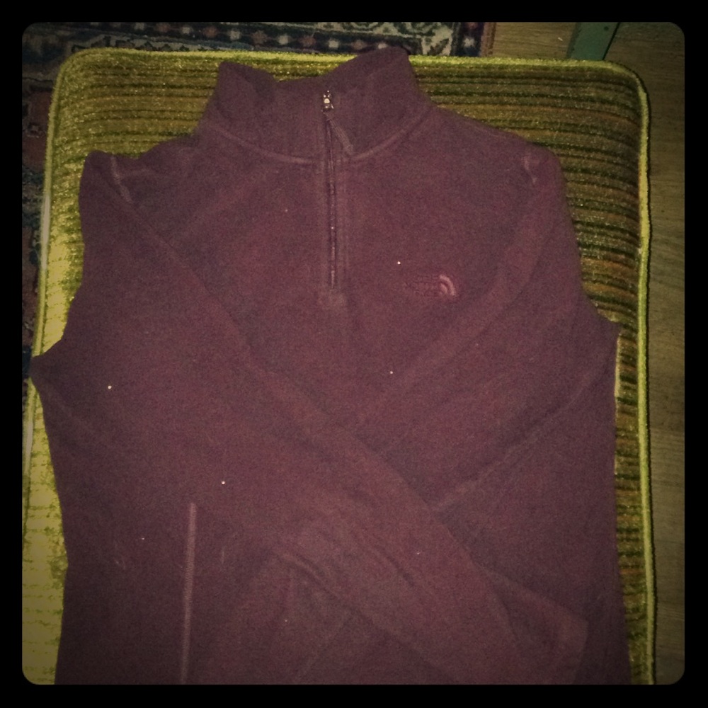 The North Face fleece half zip pull over